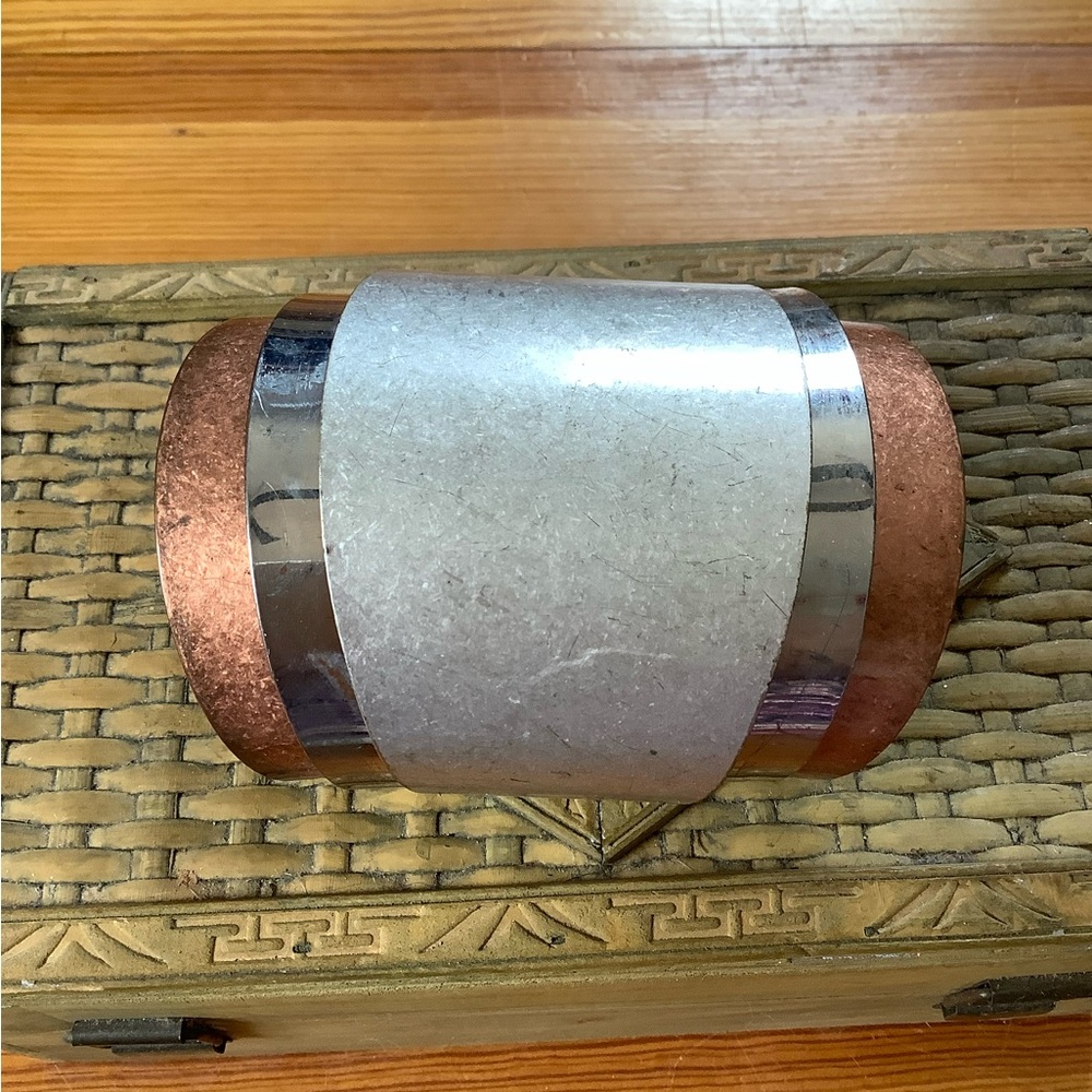 Multi Colored Multi Metals Cuff Bracelet - image 5